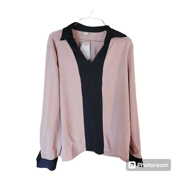 COZYEASE Tops - COZYEASE Women's NWT V Neck Dressy Casual Blouses  Summer Top Long Sleeve